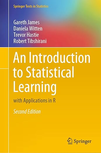 Best Data Science Books An Introduction to Statistical Learning statistical foundations