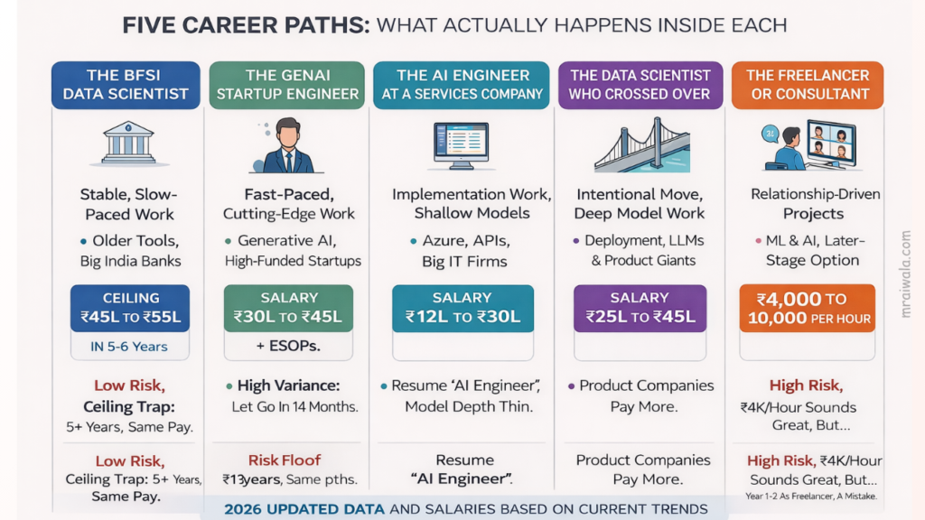 Five Career Paths: What Actually Happens Inside Each