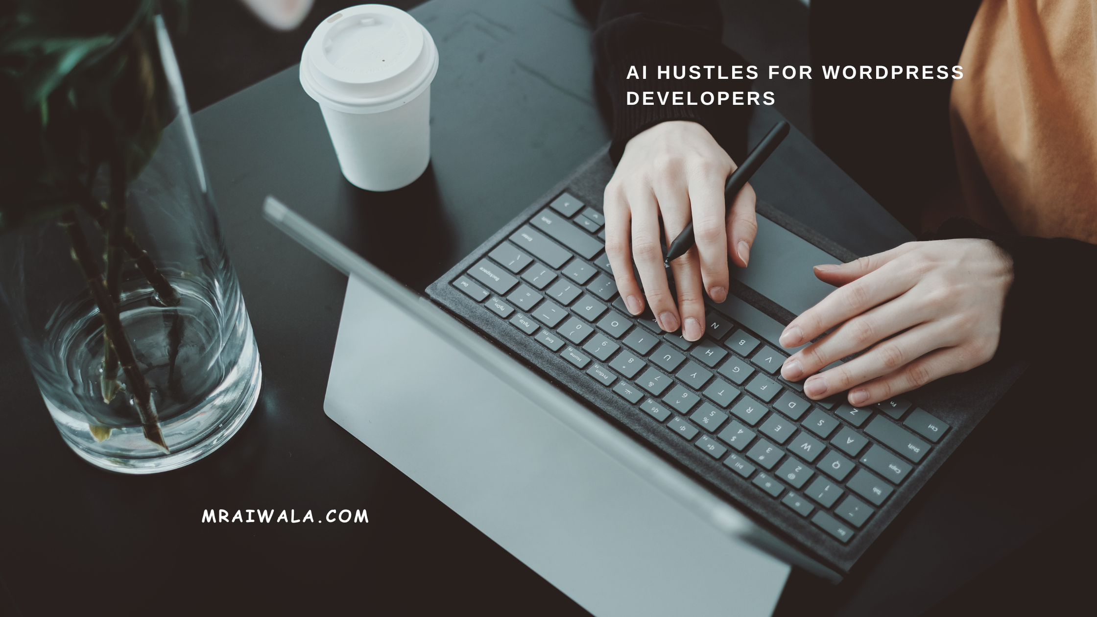 WordPress developer working on AI hustles