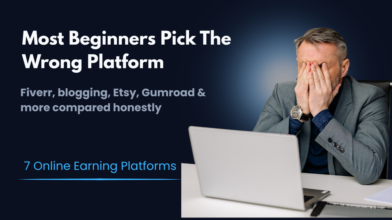 make money online for beginners right platform vs no traffic no income